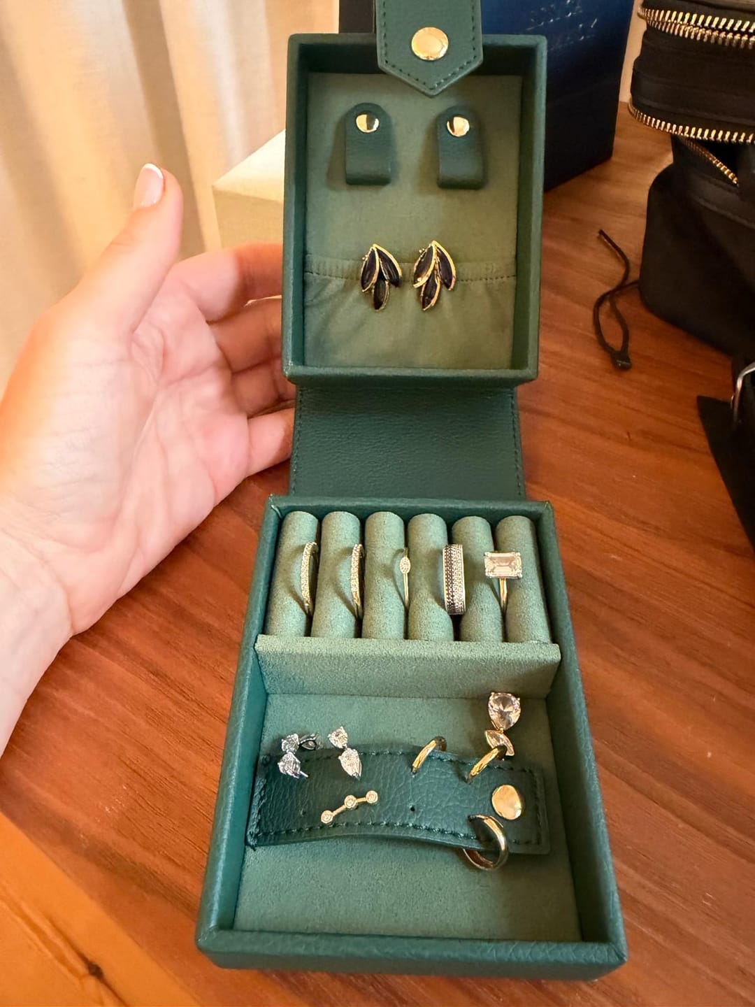 Customer photo review of Medium Travel Jewellery Box