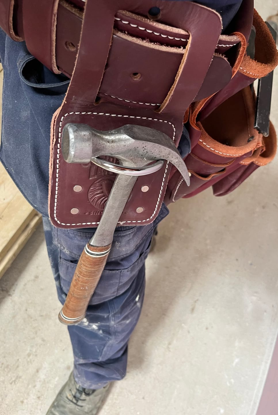 Customer photo review of Occidental Leather Toolbelts | 5012 Hammer Holder