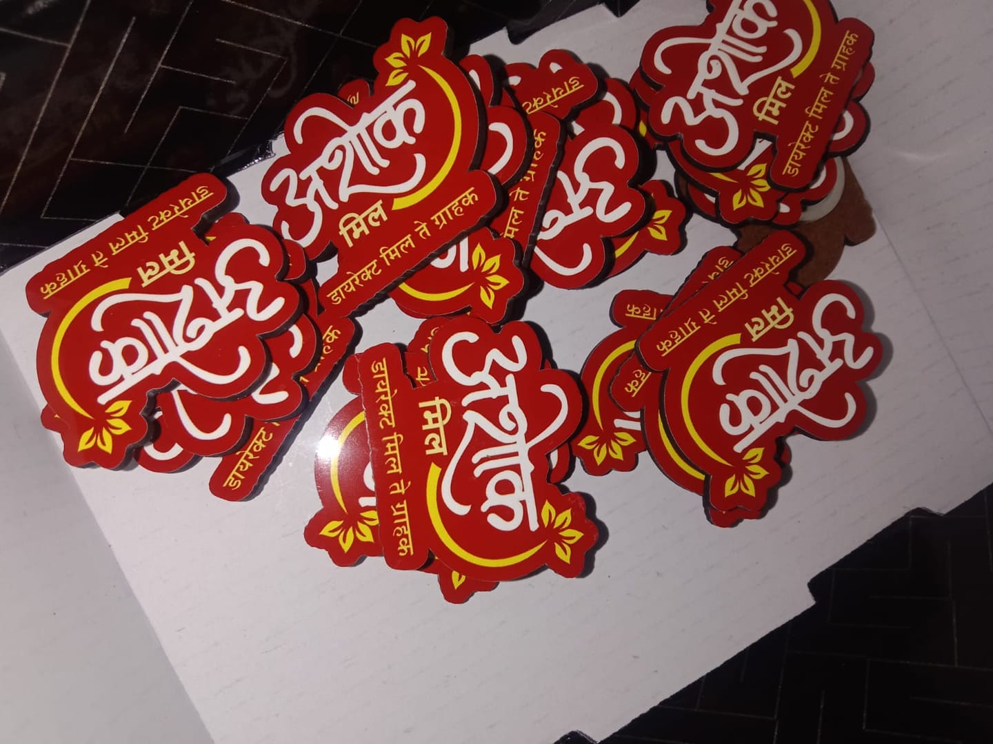 Customer photo review of Customized Magnetic Badge | Wear Your Brand | PrintMine.in
