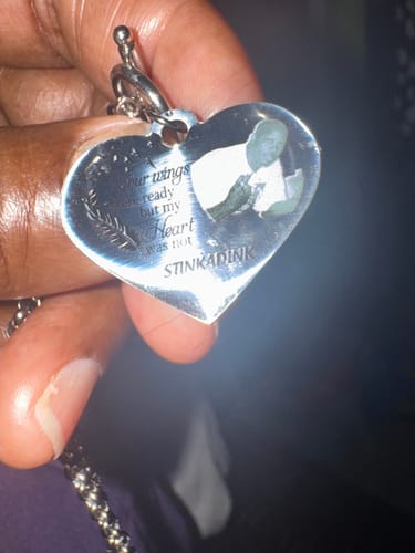 Customer photo review of Personalized Heart Bracelet I'm Always With You - Memorial Gift For Family, Friend