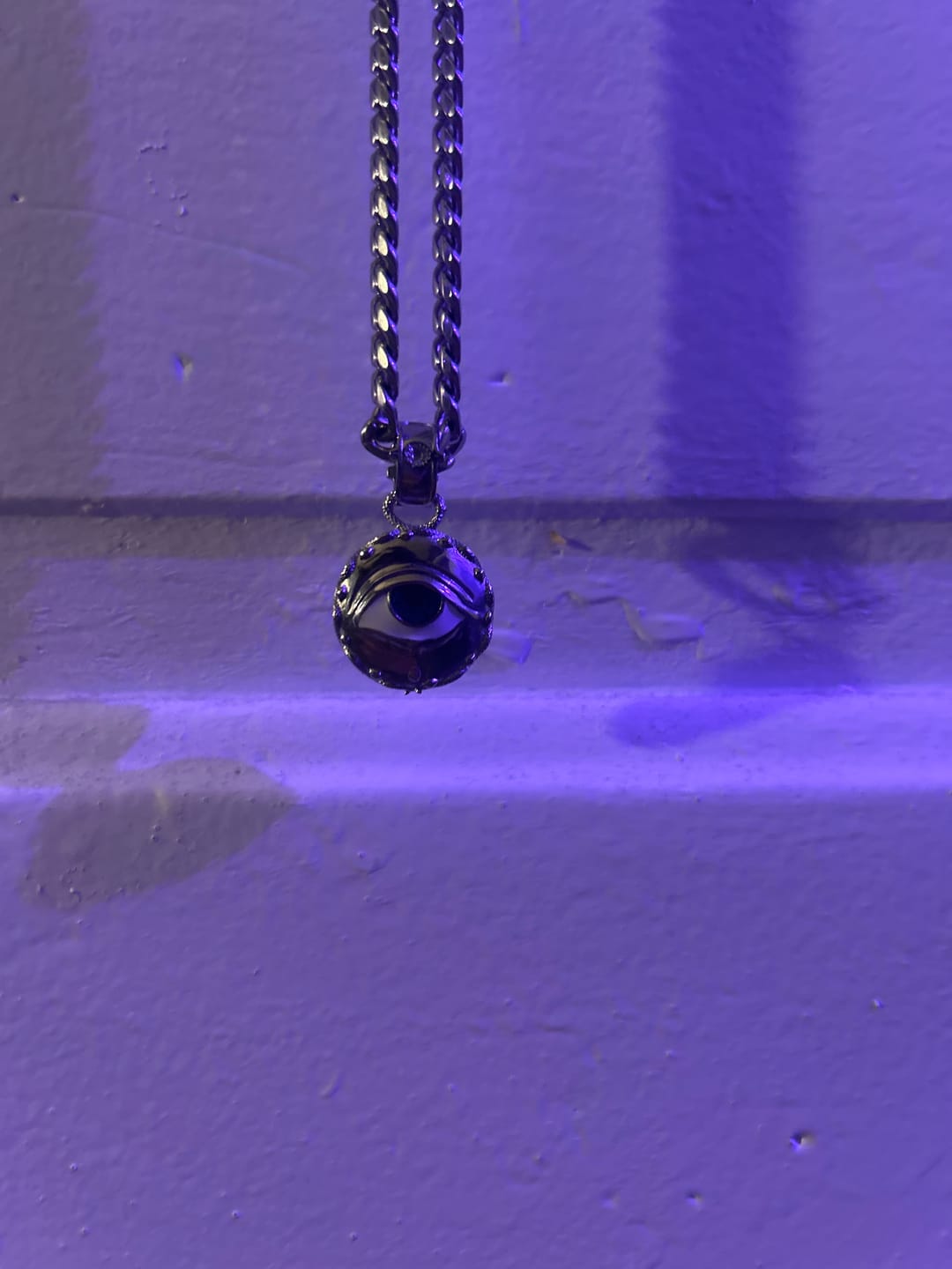 Customer photo review of EVIL EYE PENDANT