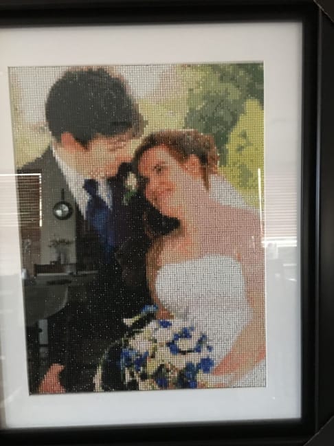 Customer photo review of Custom Diamond Painting Kits