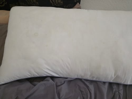 Customer photo review of Waterproof & Stain-Resistant Hotel Pillow