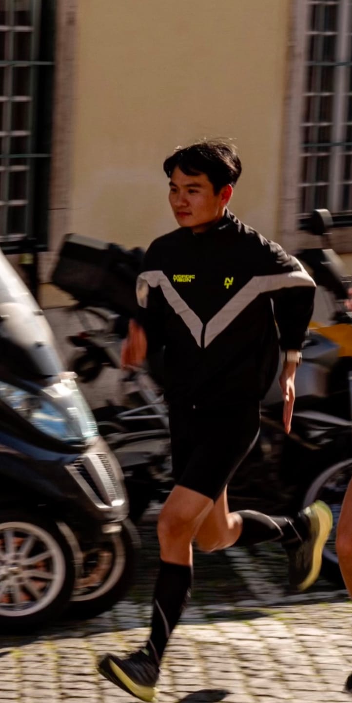 Customer photo review of Velocity Unisex Track Suit - Charcoal Black/Lunar White