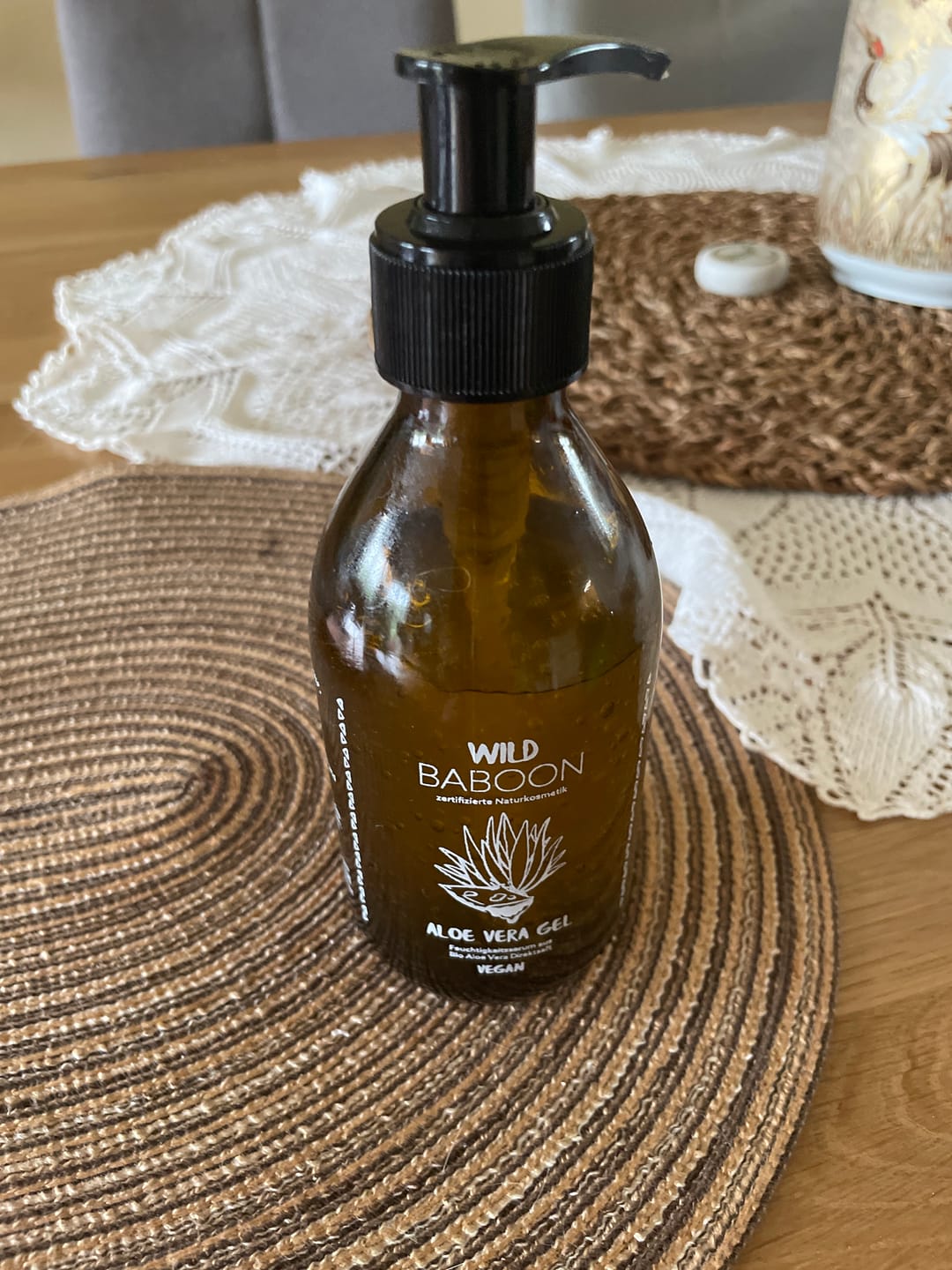 Customer photo review of Bio Aloe Vera Gel - Feuchtigkeit und Regeneration für Haut und Haar - 245ml