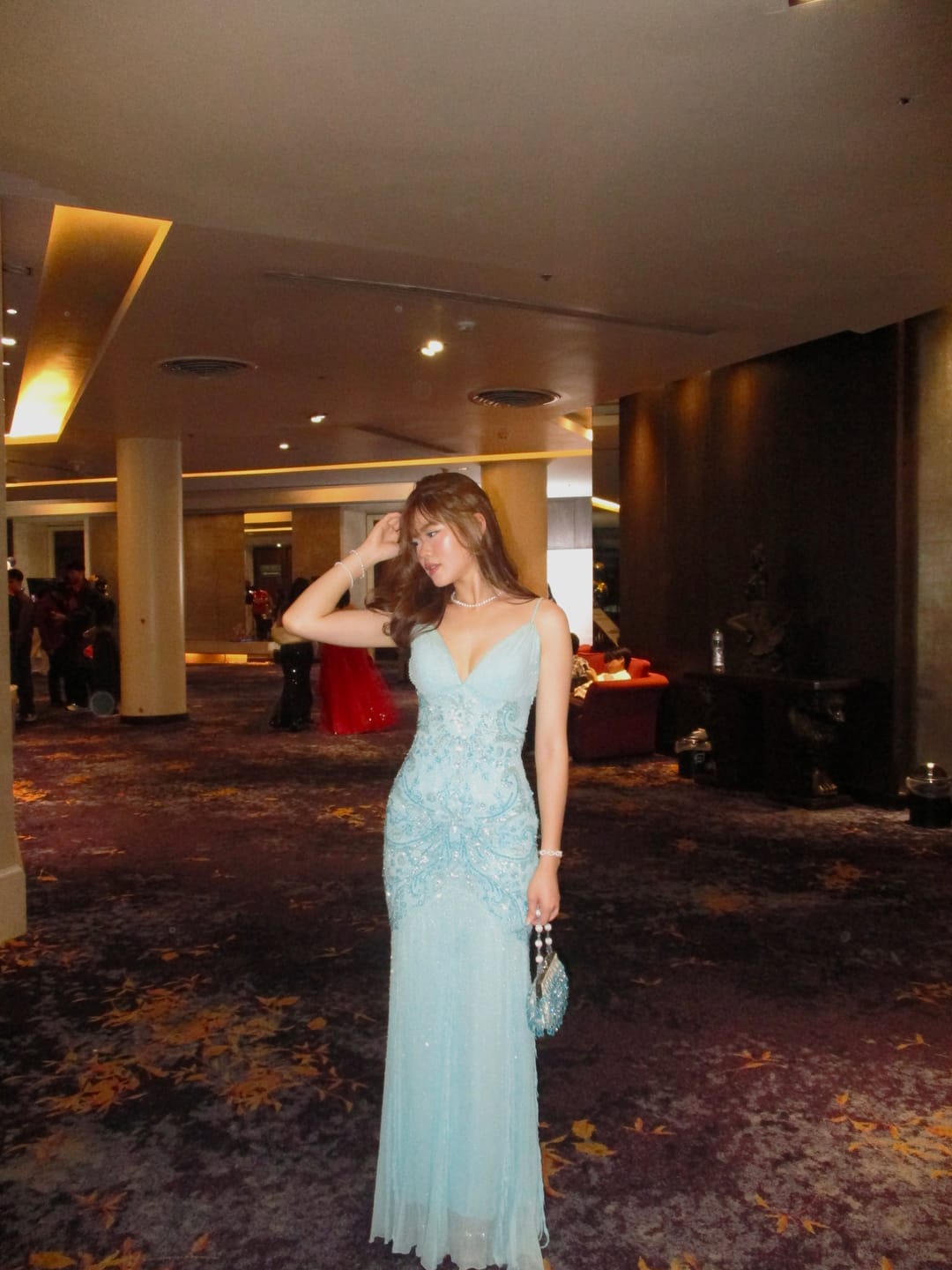 Customer photo review of V151 Vintage Blue Frost Gown (XS–S)