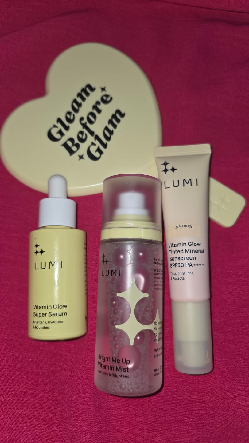 Customer photo review of Vitamin Glow Tinted Mineral Sunscreen SPF50 PA++++