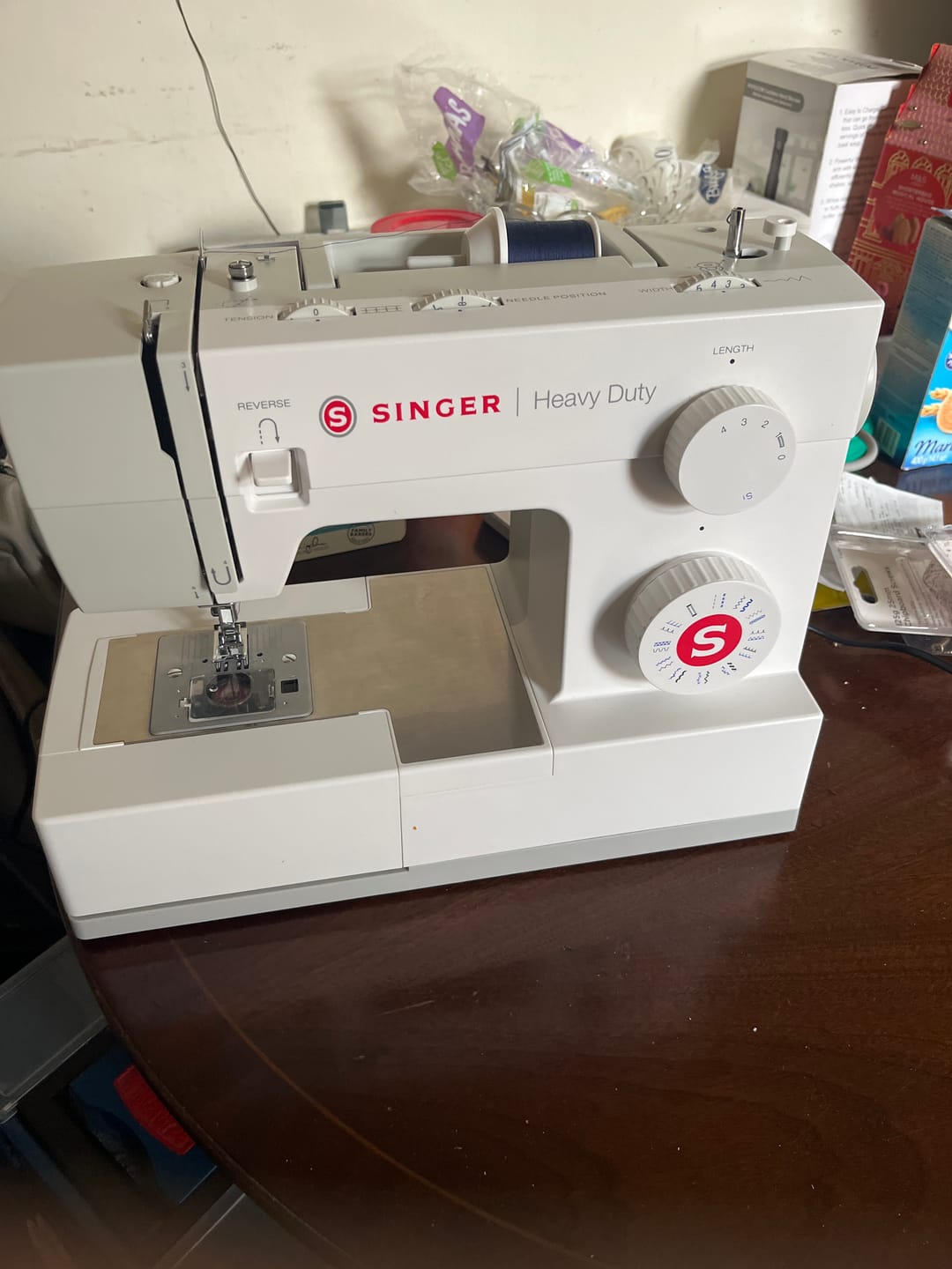 Customer photo review of Singer Heavy Duty 5523 - White and Grey - Ex Display