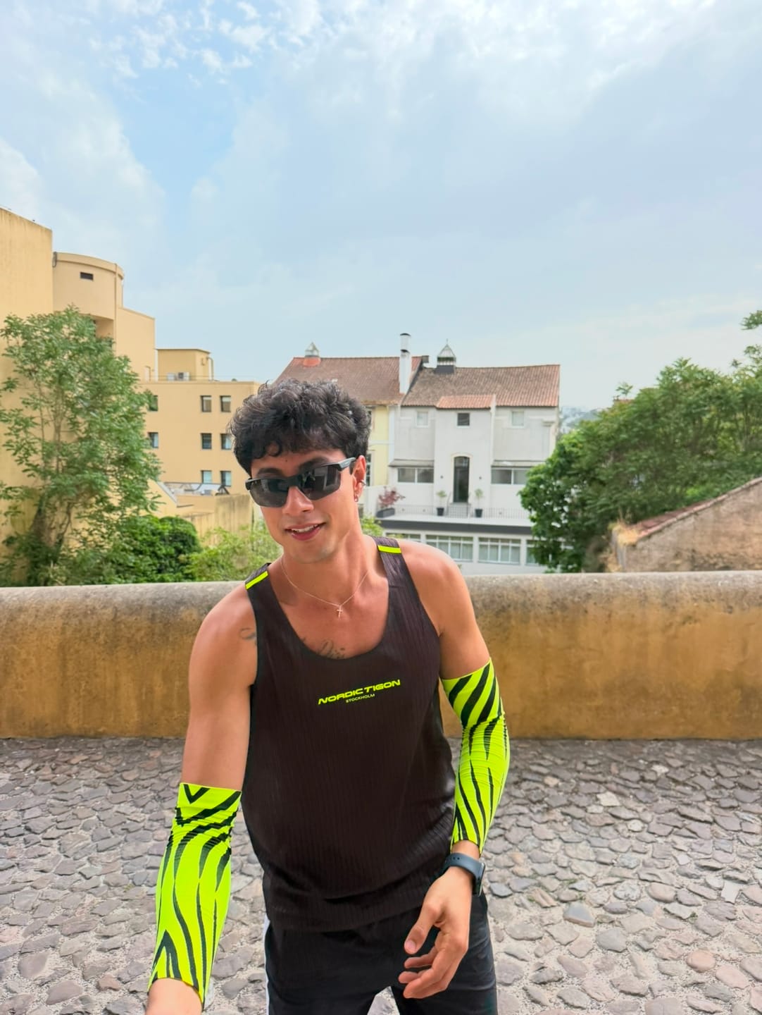 Customer photo review of Velocity Compression Sleeves - Flash Yellow