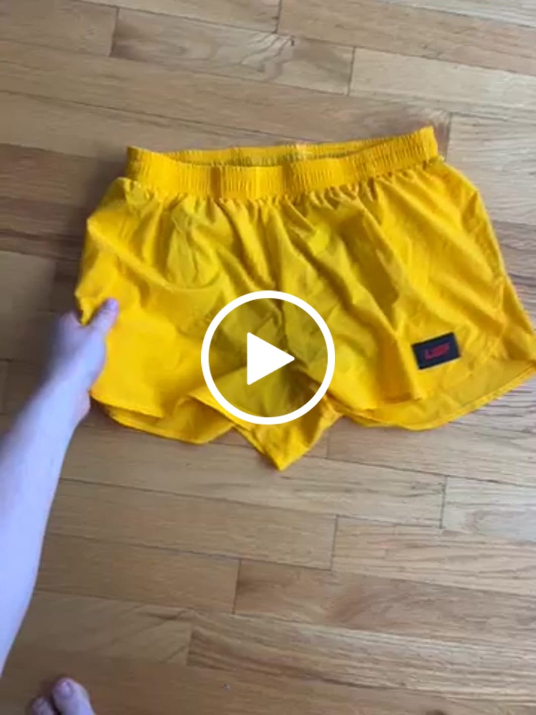 Customer video review of S3 - Men's 3" Split Running Short - Cyber Yellow