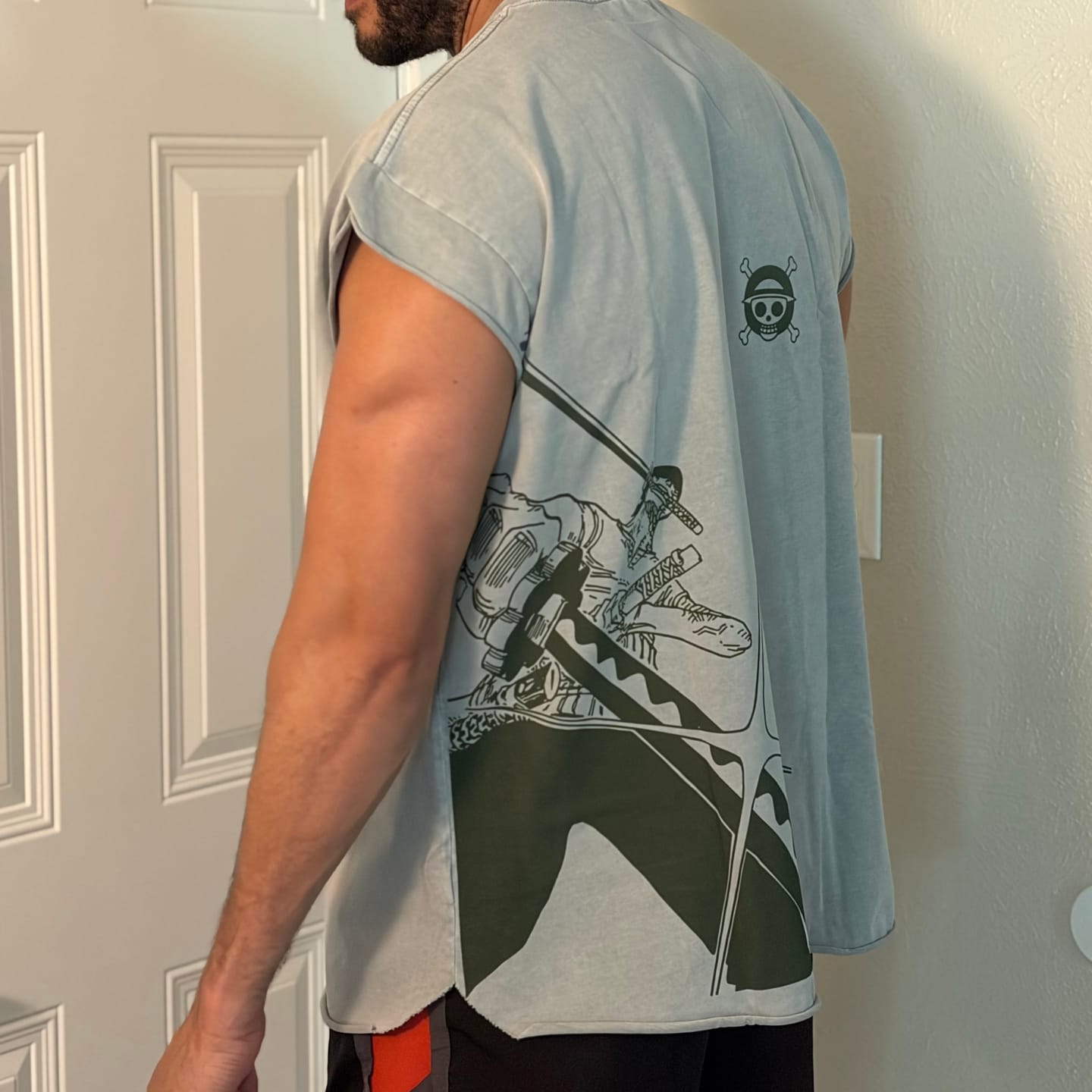 Customer photo review of Zoro muscle tee