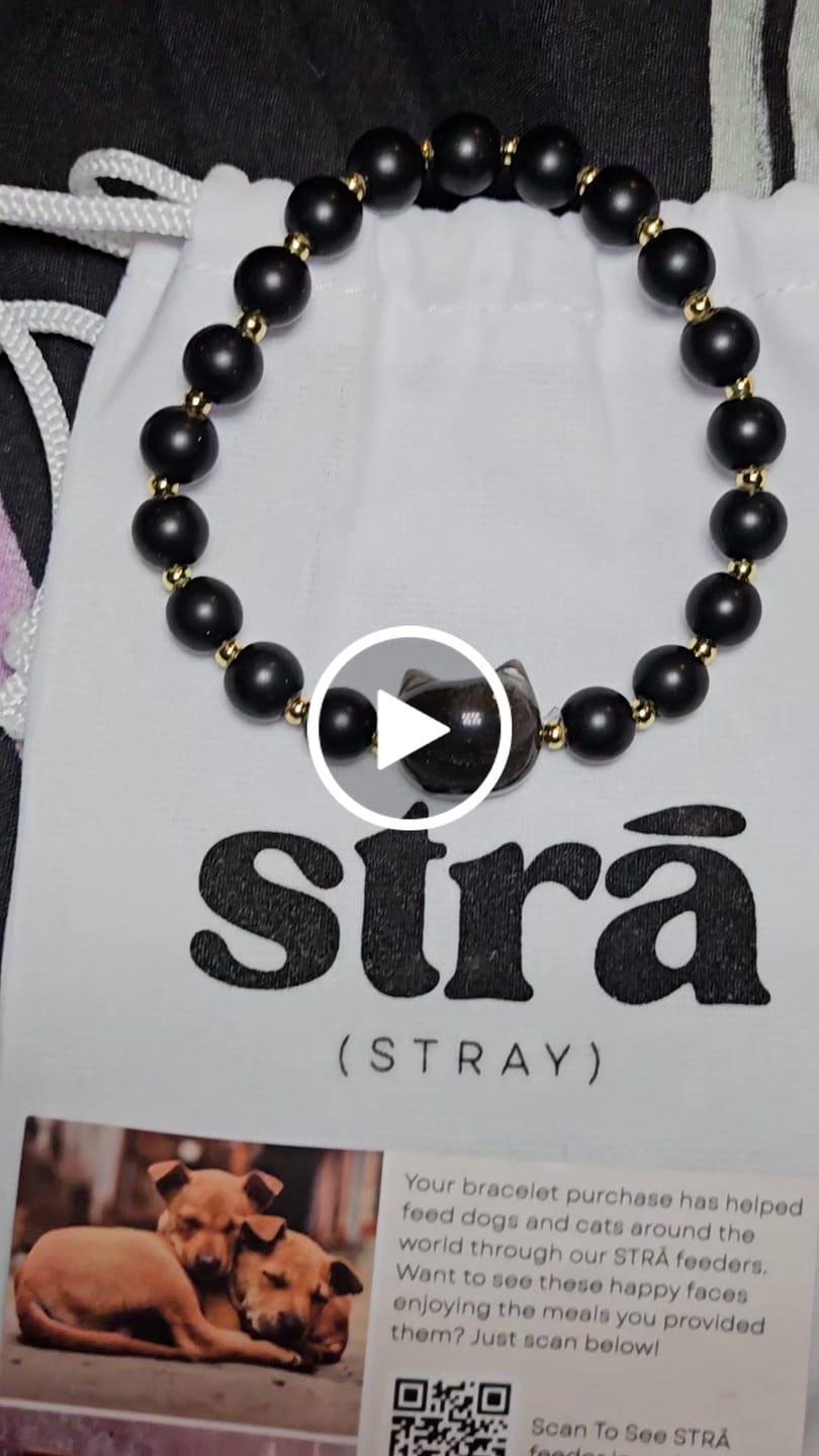 Customer video review of Cat Chakra “Power of 16” Positive Energy Matte Black Bracelet