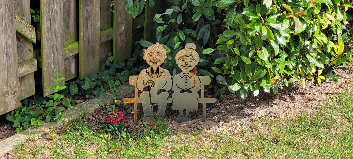 Customer photo review of Gartenstecker Oma & Opa