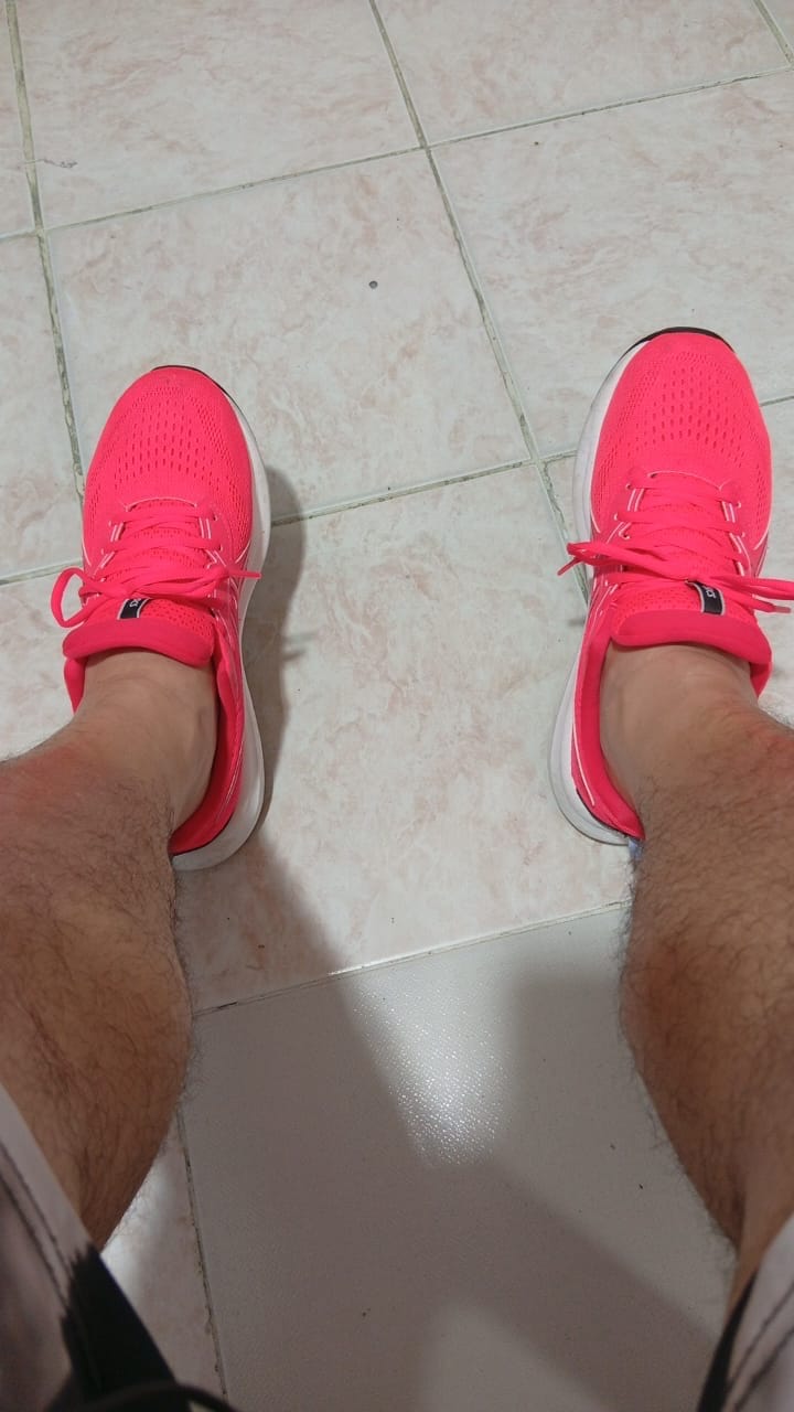 Customer photo review of Asics Gel Contend 9 Hombre Flash Red Blue Fade