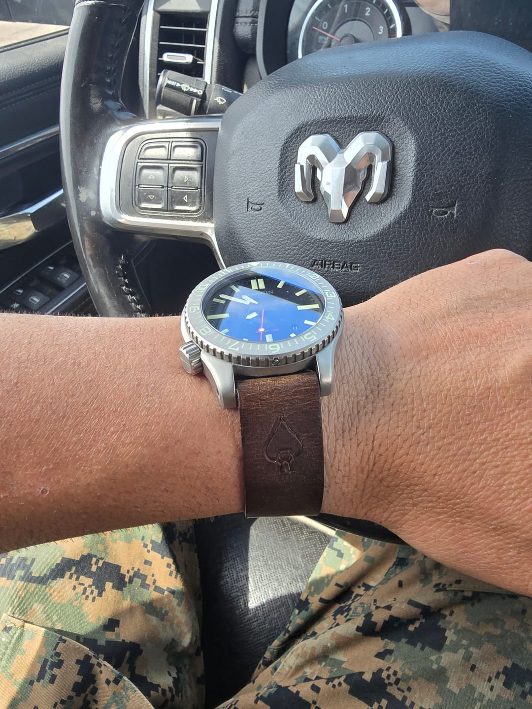 Customer photo review of NOFORN Single-Pass Watch Strap