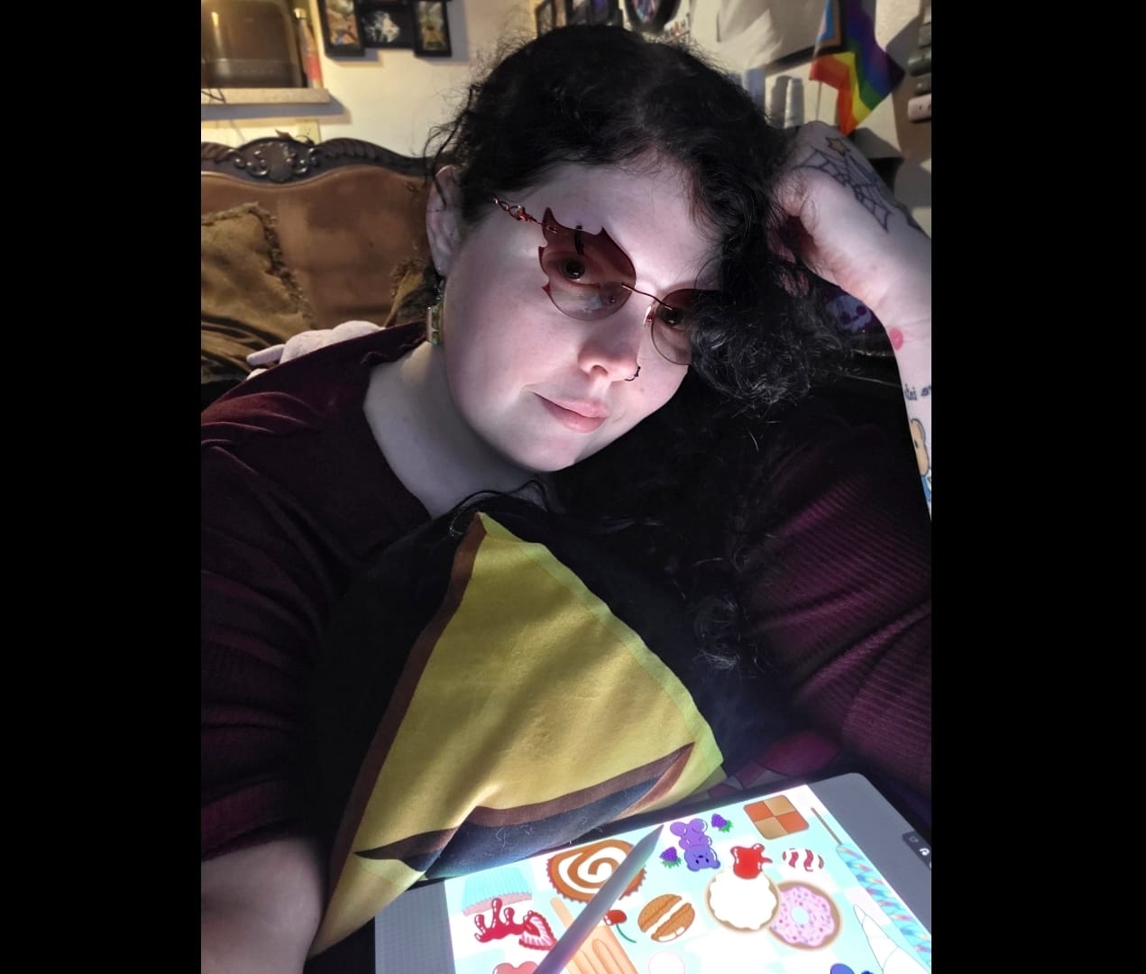 Customer photo review of Flare Eyeglasses