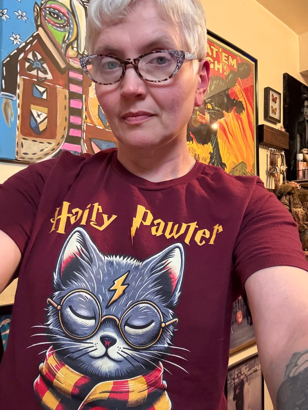 Customer photo review of Hairy Pawter Unisex T-Shirt
