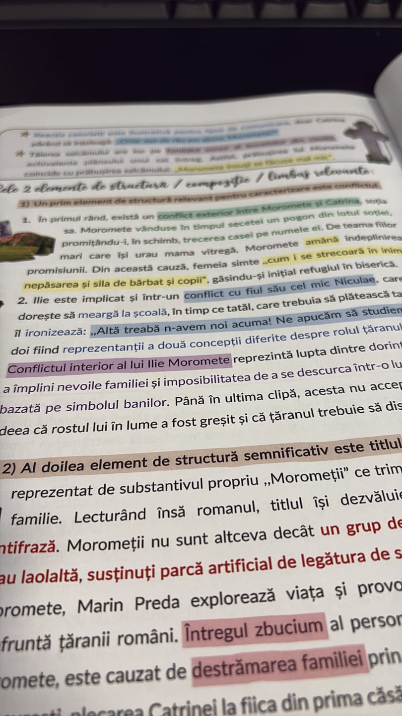 Customer photo review of Carte Română Bacalaureat Bacademia (temă și viziune, caracterizare, relație) - Ediția II