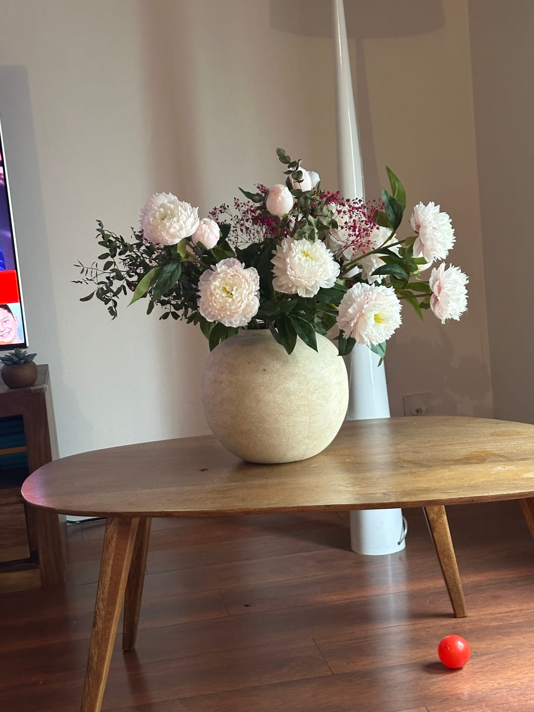 Customer photo review of Pivoines - Rose Pâle (6 tiges / 18 têtes de fleurs)