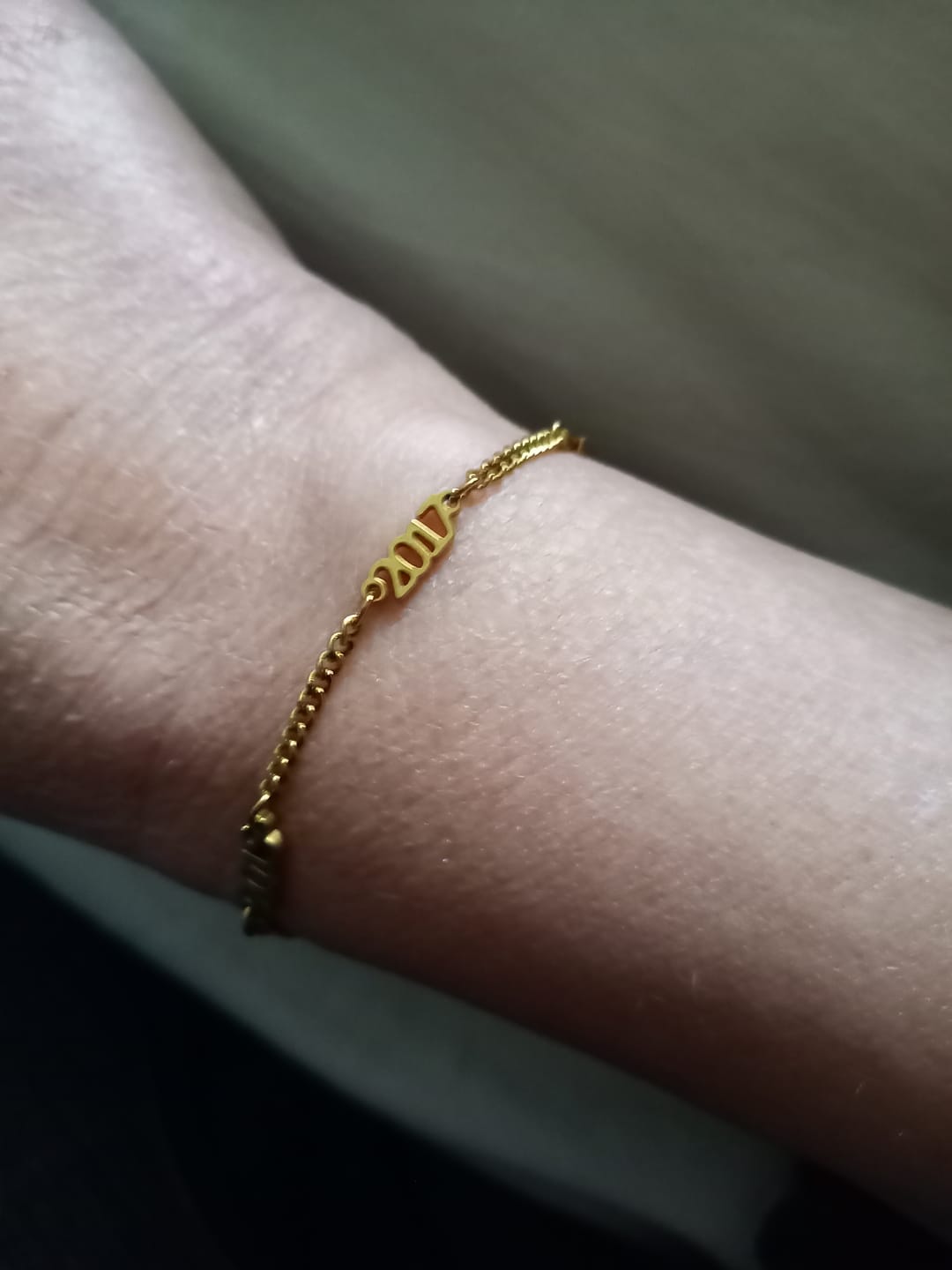 Customer photo review of Gepersonaliseerde armband met naam