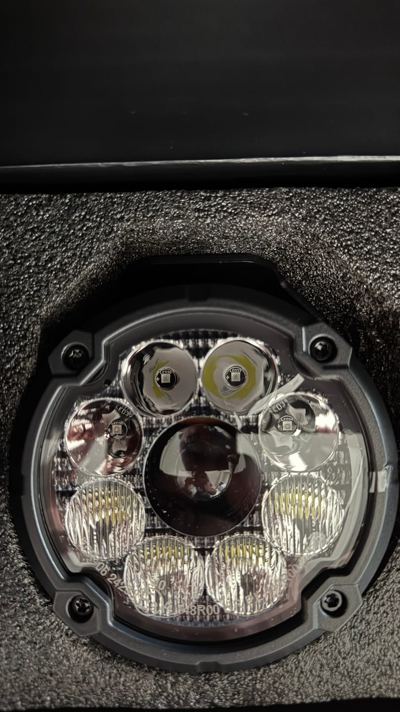 Customer photo review of Motorcycle Lights – The World’s Smartest Motorcycle Auxiliary Lighting System