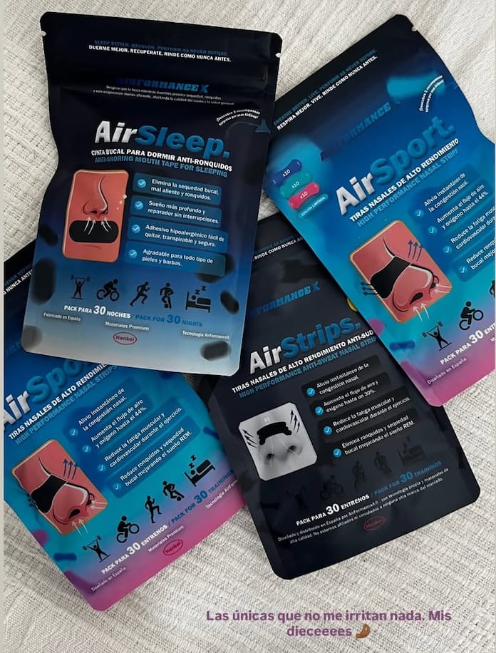 Customer photo review of AirSport® Multicolor Tiras Nasales de Alto Rendimiento