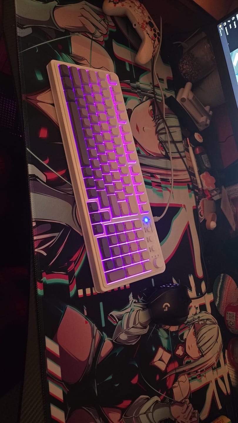 Customer photo review of Glitch Princess Large Mouse Pad