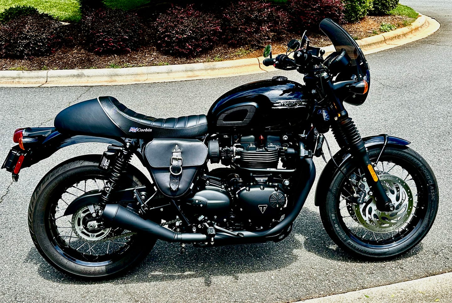 Customer photo review of Triumph Side Cover Solo Bag - TSB01