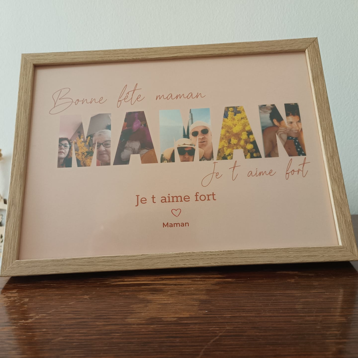Customer photo review of Bonne fête Maman - Affiche Personnalisée