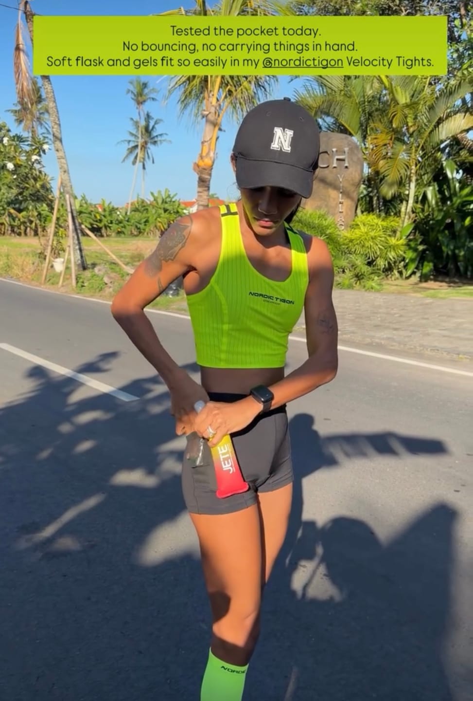 Customer photo review of Women's Velocity Tights - Charcoal Black