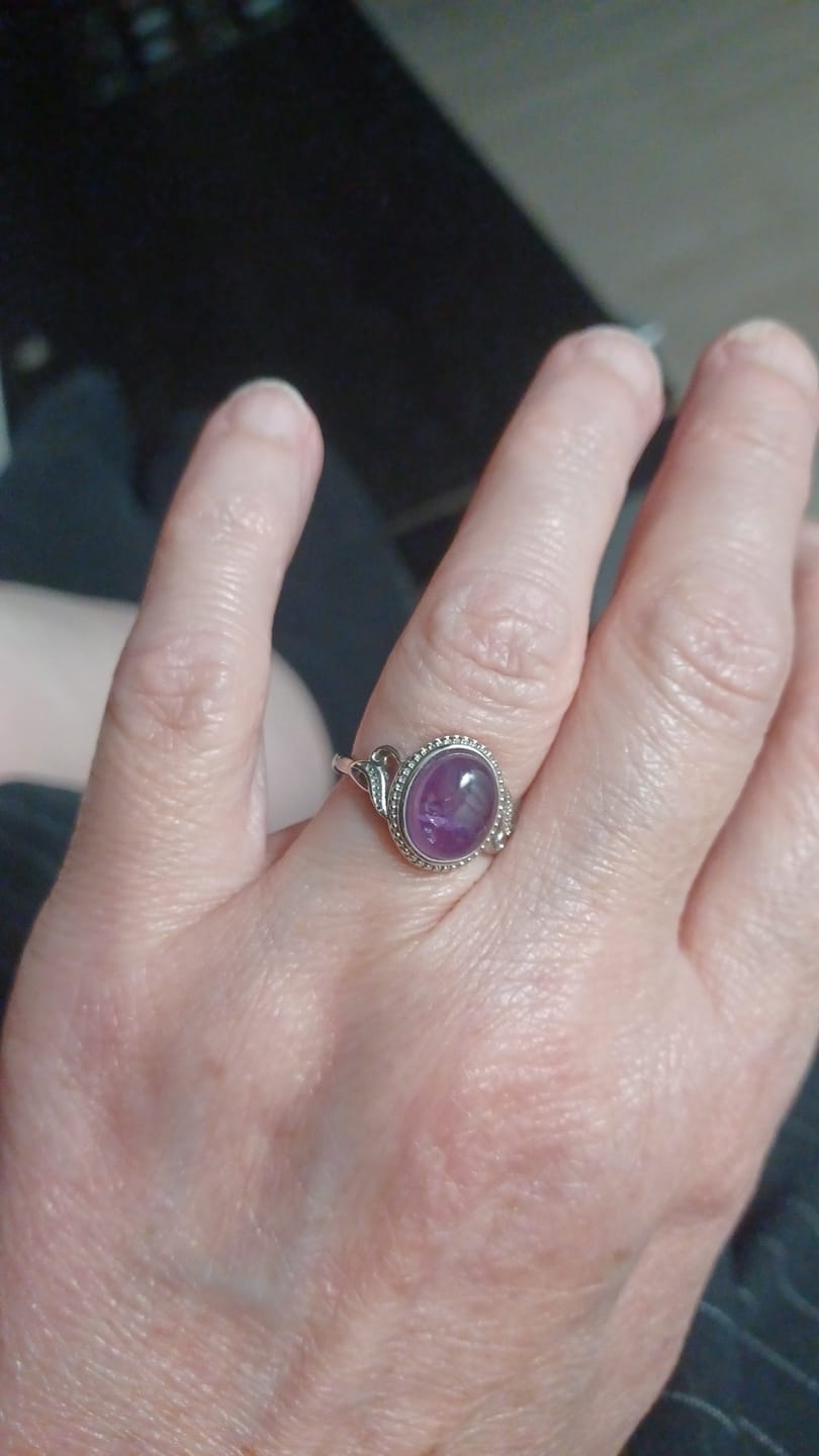 Customer photo review of Bague "Harmonie Purificatrice" en Améthyste