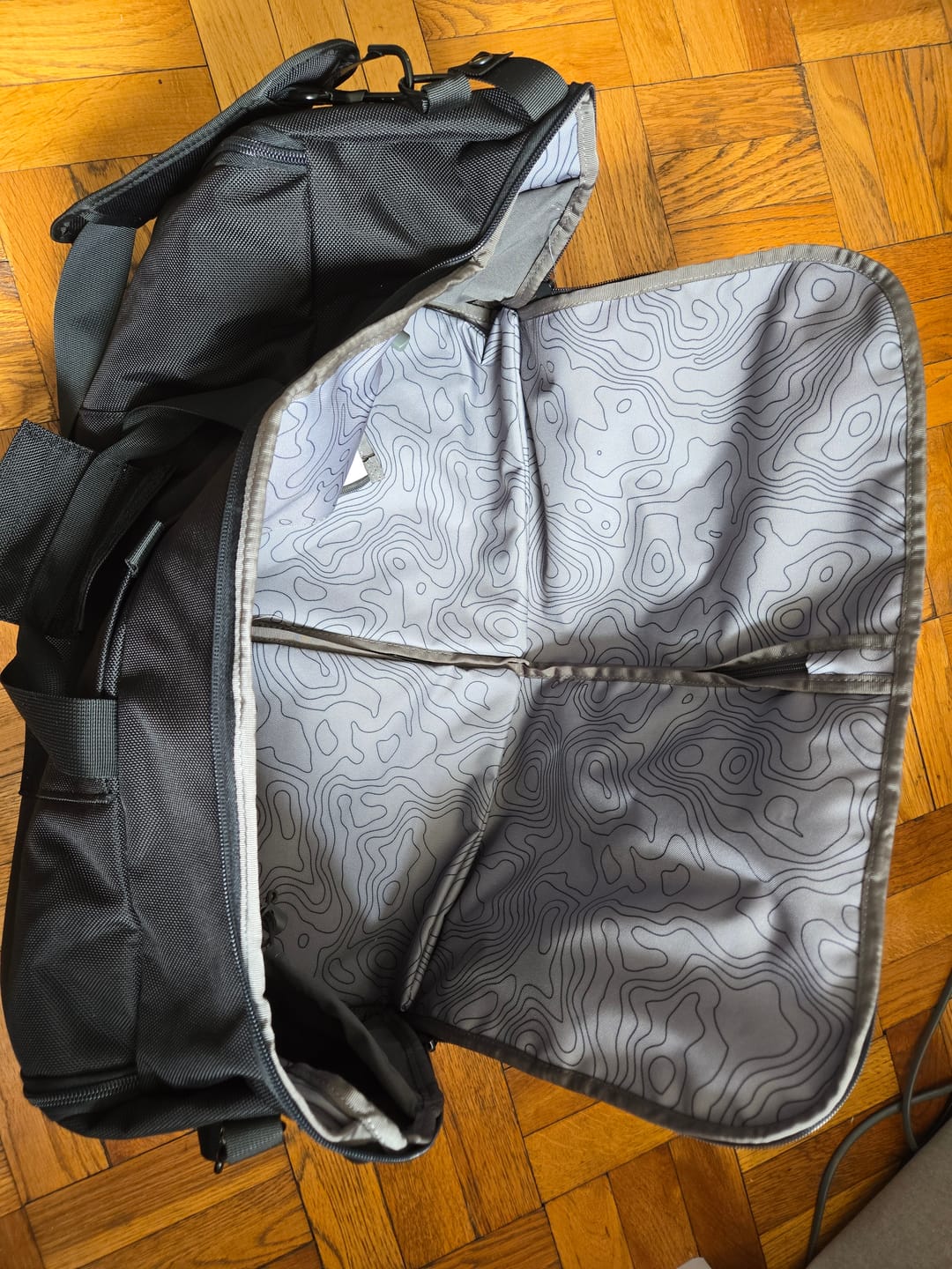 Customer photo review of Black – Garment Duffel