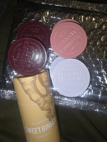 Customer photo review of Sweet Ginger Vapor Rub Stick