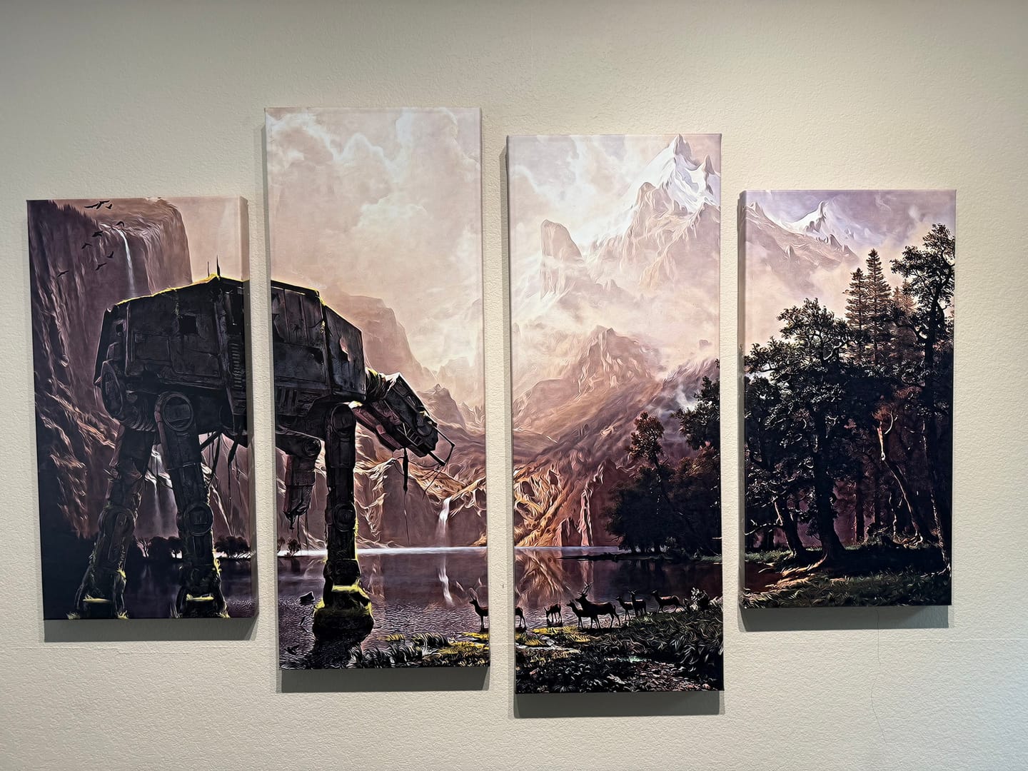 Customer photo review of AT-AT Walker Wall Art