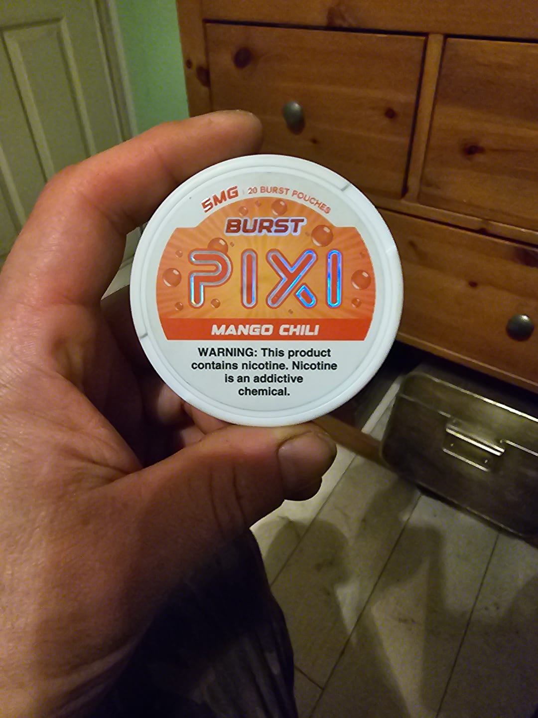 Customer photo review of Burst Nicotine Pouches
