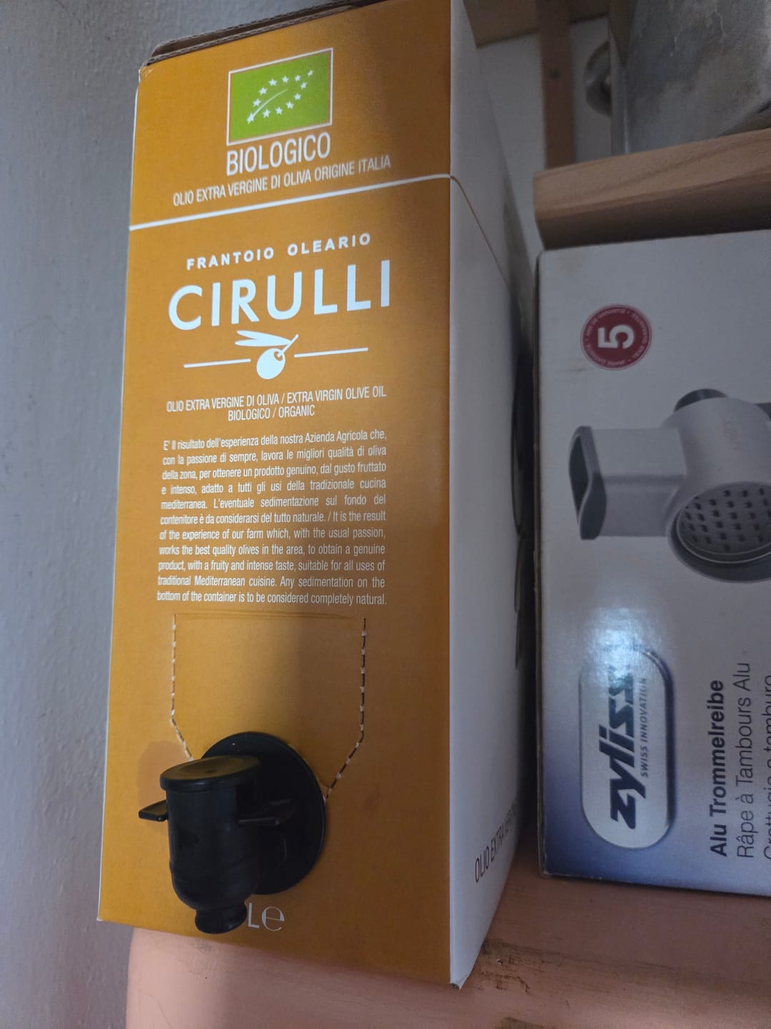 Customer photo review of Bag in box di olio extravergine Biologico • 5 Litri