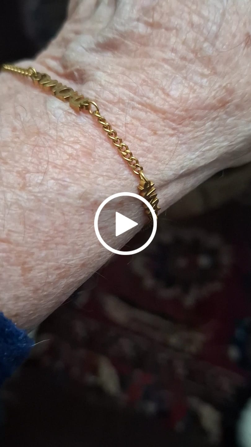 Customer video review of Custom Name Bracelet