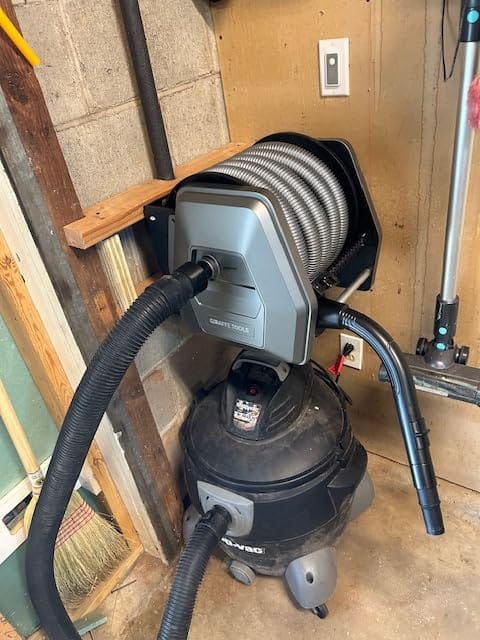 Customer photo review of Retractable Vacuum Extension Hose Reel–10m–32mm