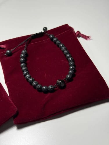 Customer photo review of Pulseras de perlas naturales con foto personalizada de proyección