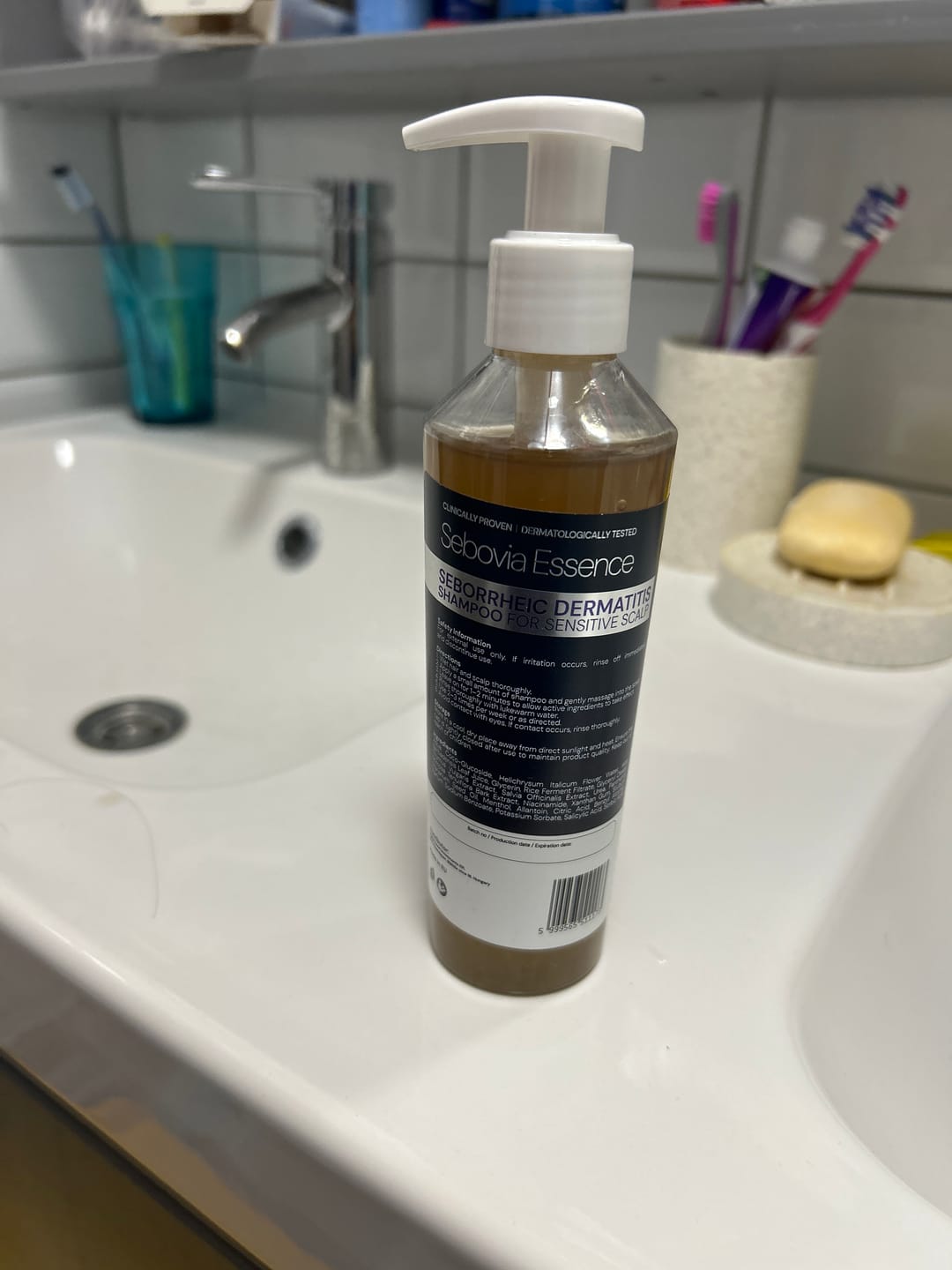 Customer photo review of Sebovia Essence Seborrhea Dermatitis Sampon érzékeny bőrre