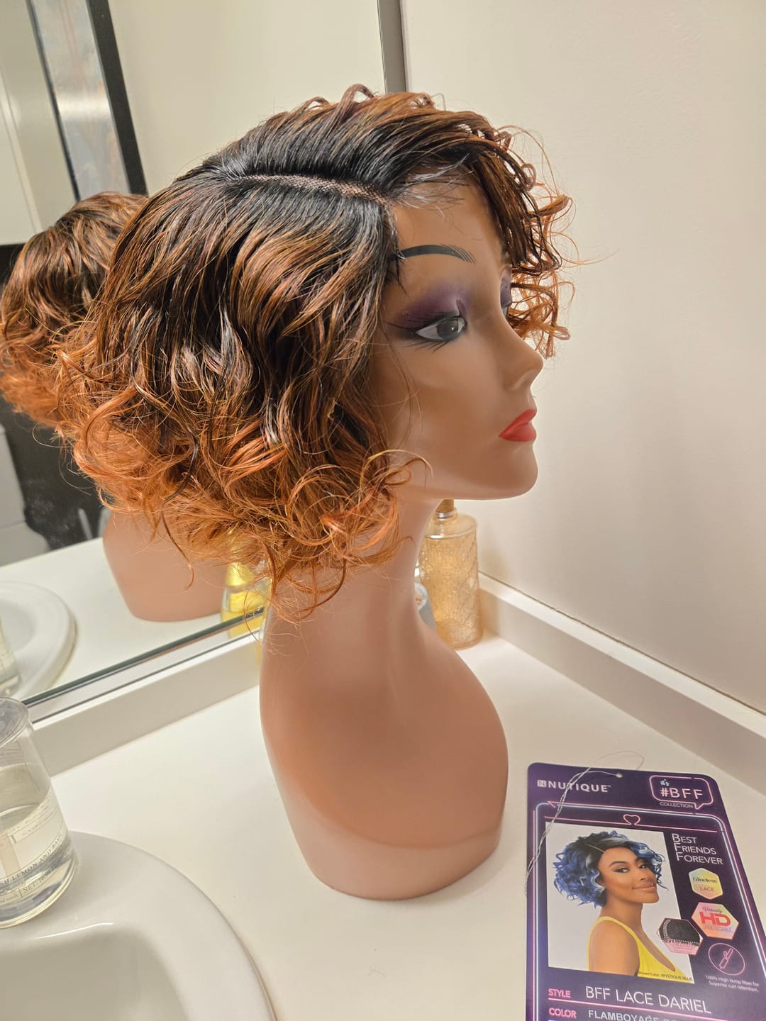 Customer photo review of Nutique BFF Glueless HD Lace Front Wig - DARIEL