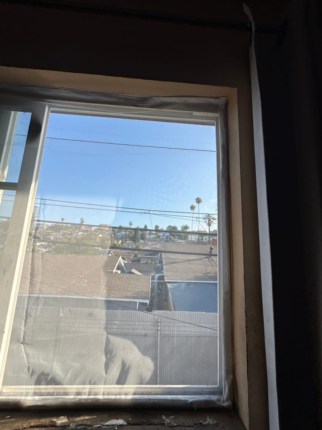Customer photo review of Velcro Mosquito Screen for Window | White
