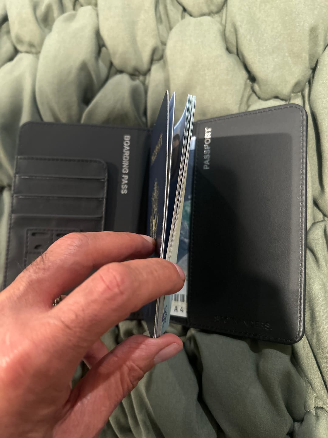 Customer photo review of Trackable Passport Cover