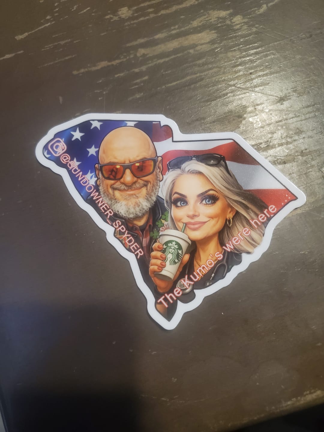 Customer photo review of Cut to Shape Stickers