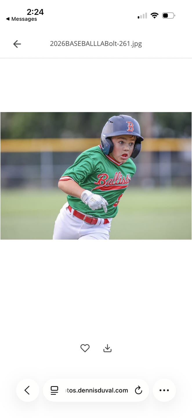 Customer photo review of Batting Gloves – White/White/White Palm