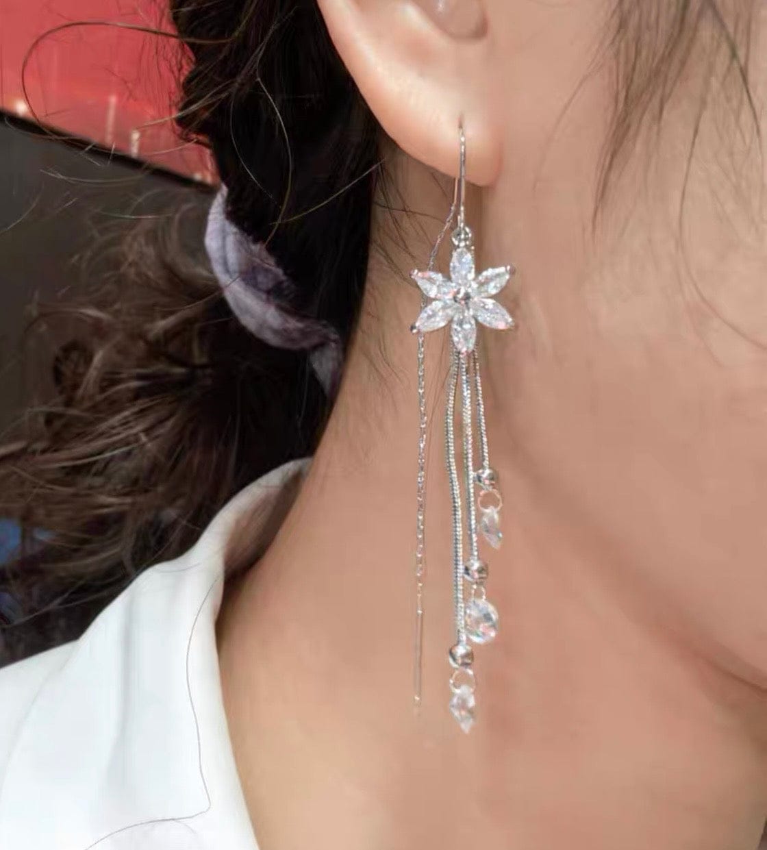Customer photo review of Lenny Earrings