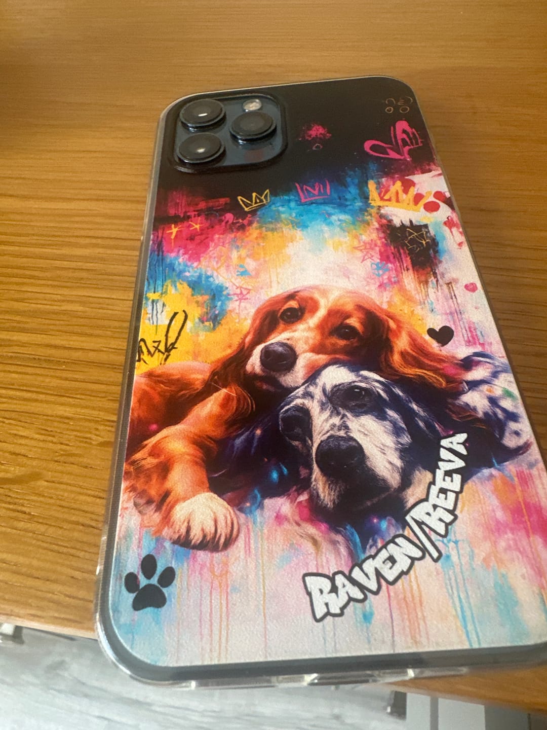 Customer photo review of Graffiti - Personalised Phone Case