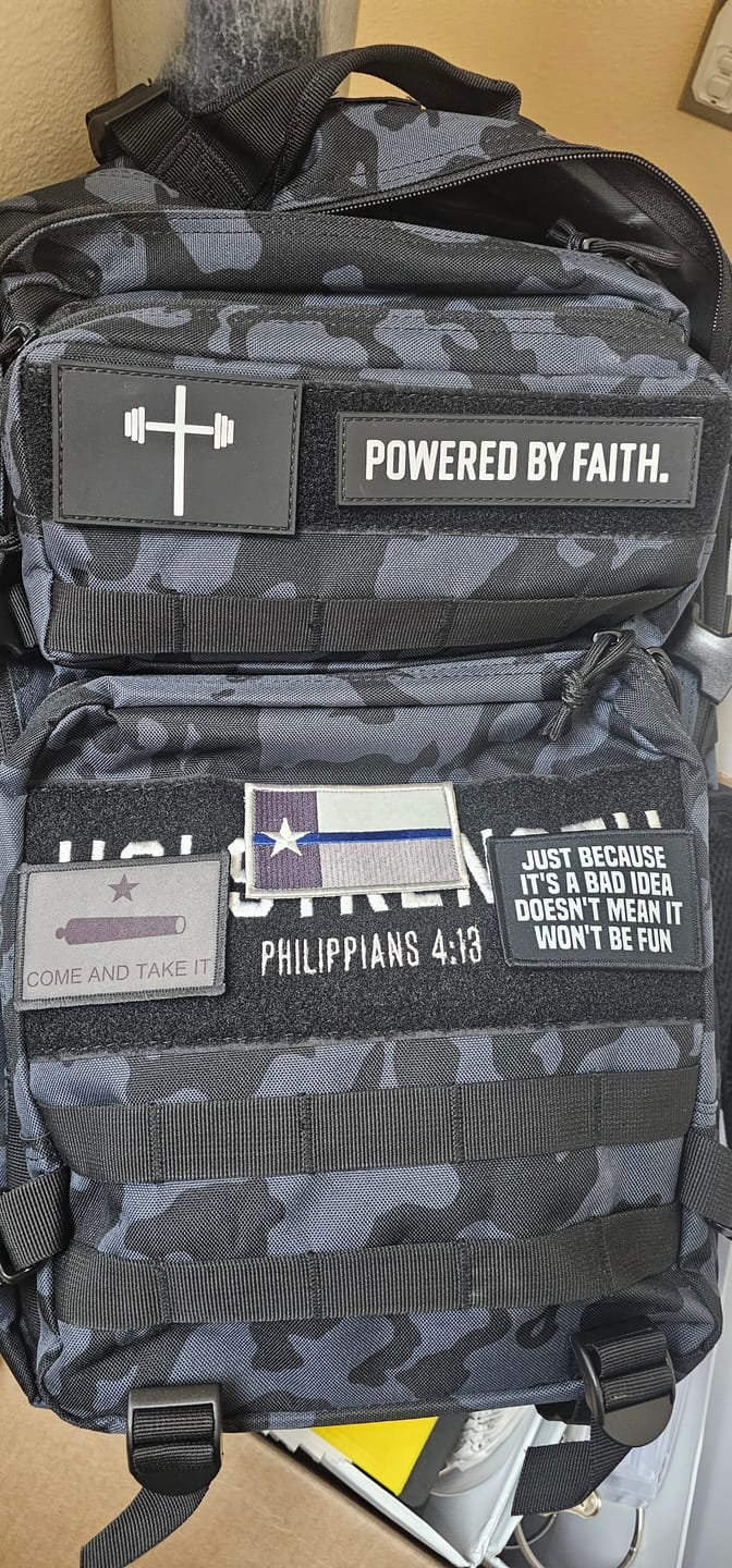 Customer photo review of HolStrength 45L Tactical Backpack