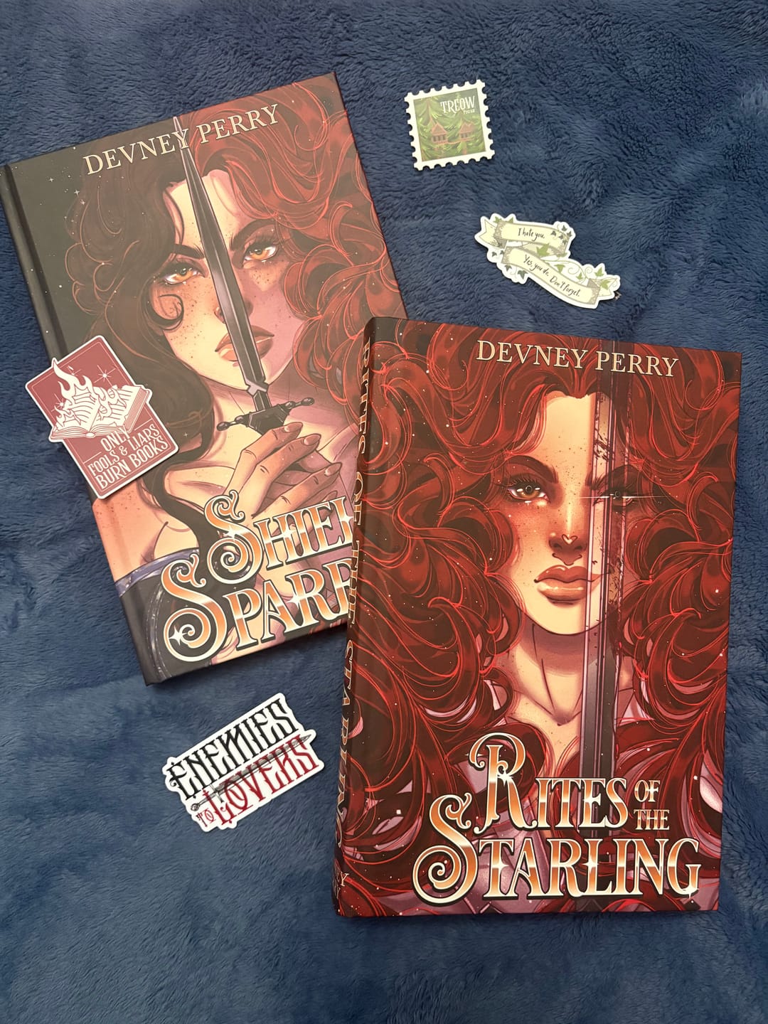 Customer photo review of PS Hardcover SE Rites of the Starling by Devney Perry