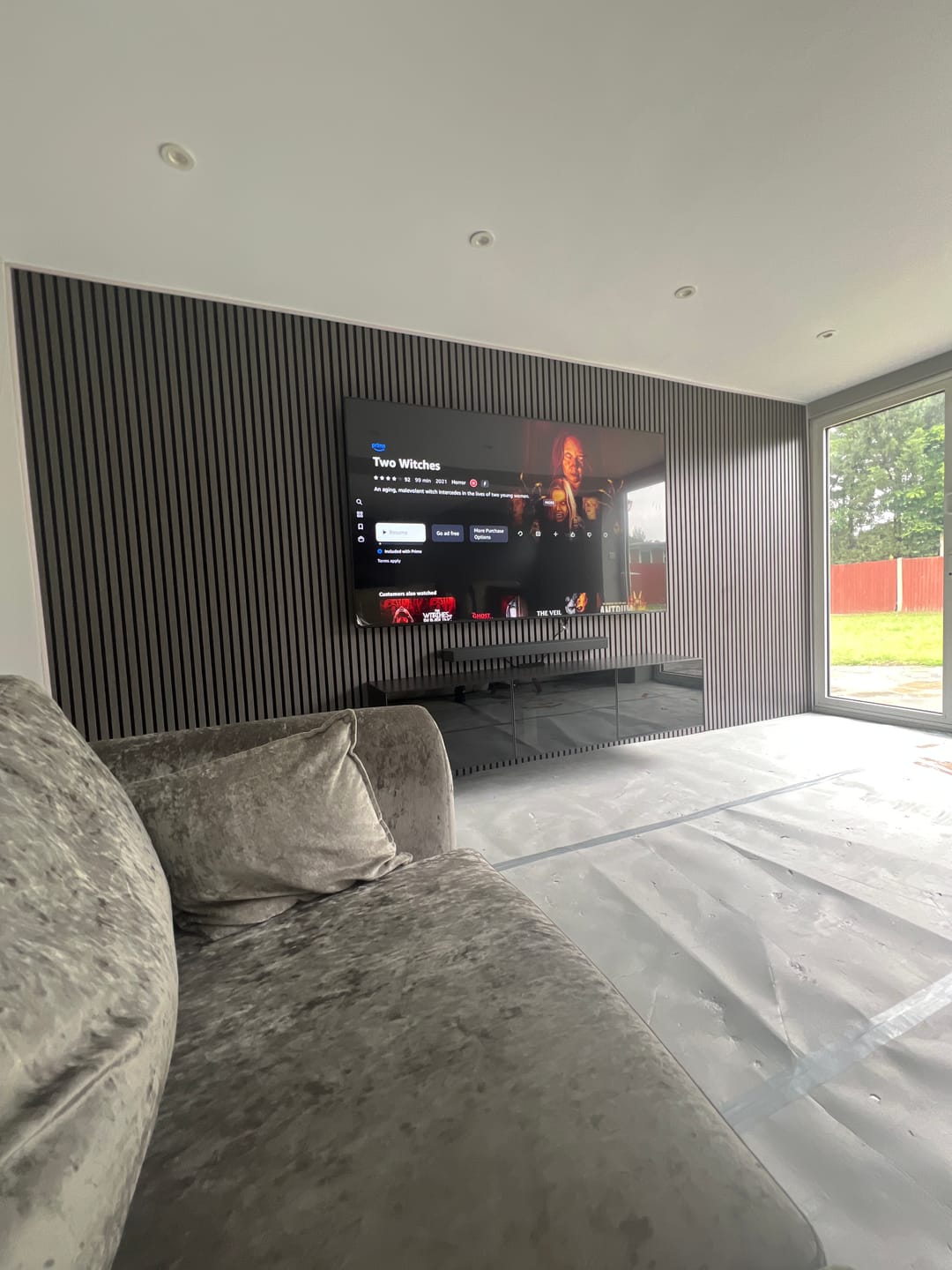 Customer photo review of Premium Acoustic Wall Panels - Dark Grey
